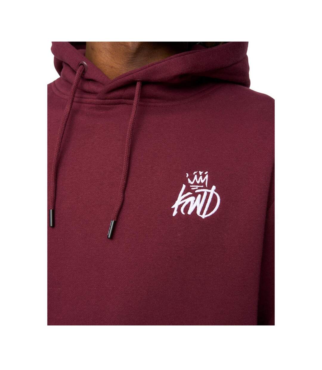 Mens Sleevely Fleece Hoodie Burgundy Kings Will Dream-4