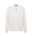 Mens Long-sleeved Polo Shirt Cream Capo-1