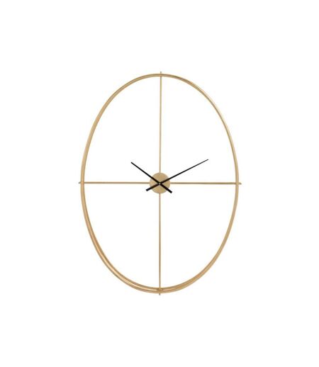 Paris Prix - Horloge Design Ovale En Métal nio 125cm Or