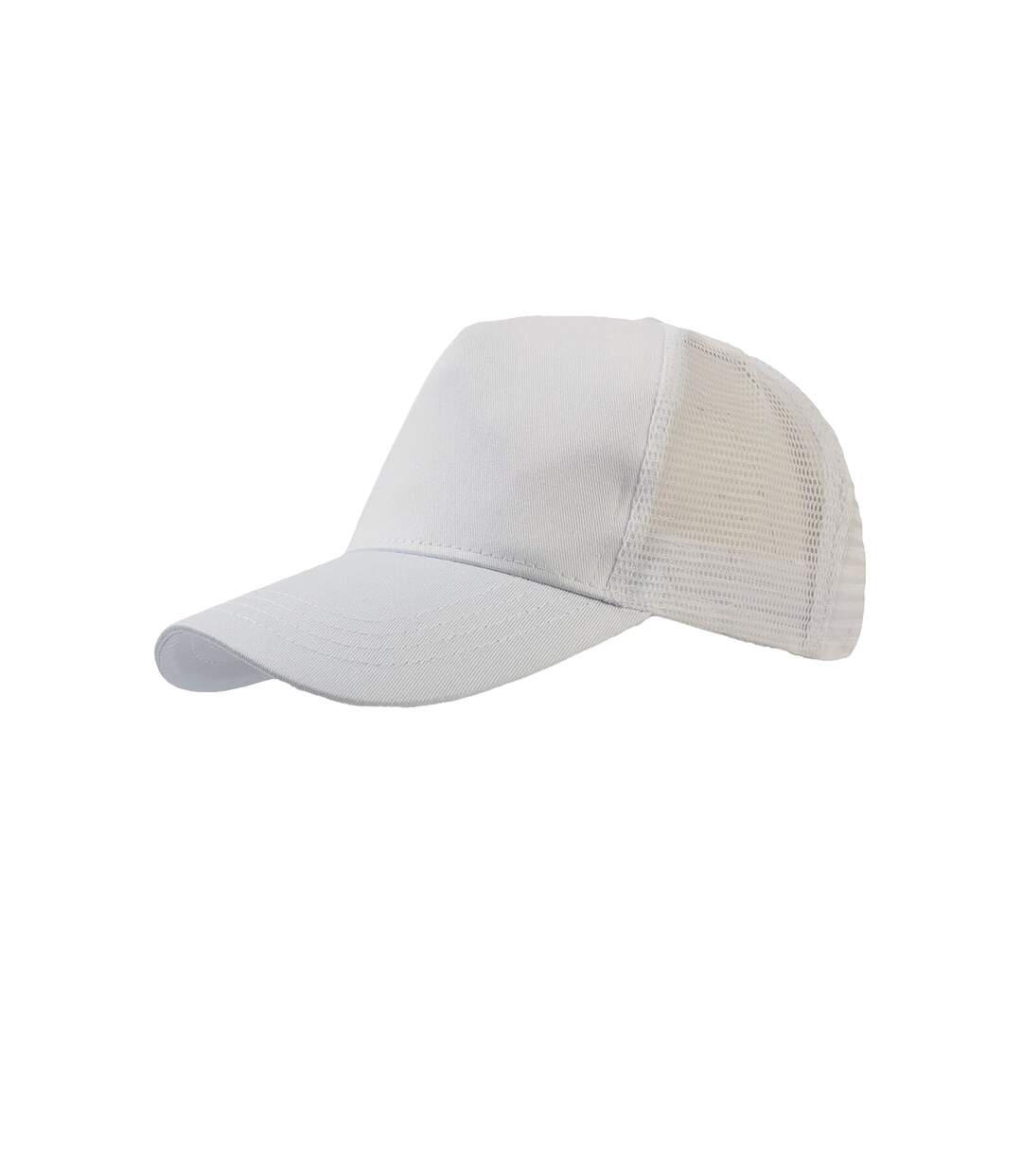 Casquette style trucker rapper mixte blanc Atlantis-1