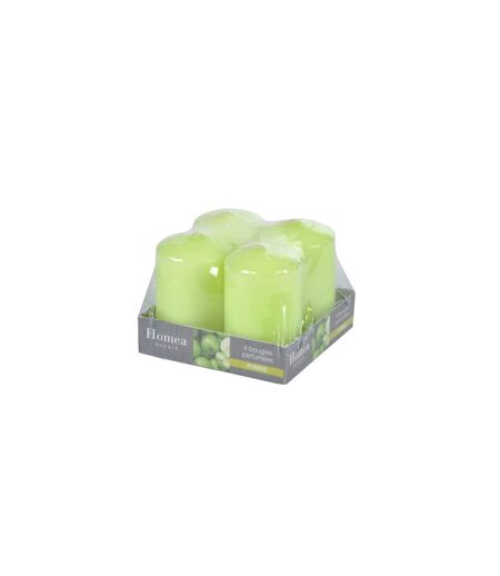 Lot de 4 Bougies Parfumées Essentiel 6cm Pomme