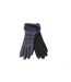 Eastern Counties Leather Womens/Ladies Giselle Faux Fur Cuff Gloves (Navy) (One size)