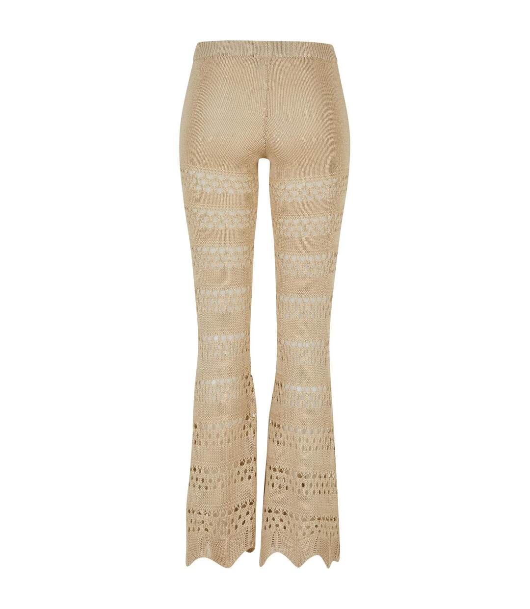 Legging Motif/style Crochet Femme Blanc Cassé Urban Classics-3
