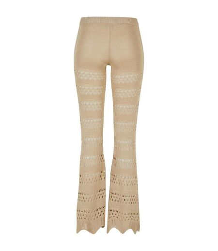 Legging Motif/style Crochet Femme Blanc Cassé Urban Classics