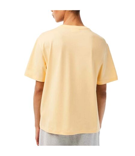 T-shirt Premium Femme Jaune Lacoste