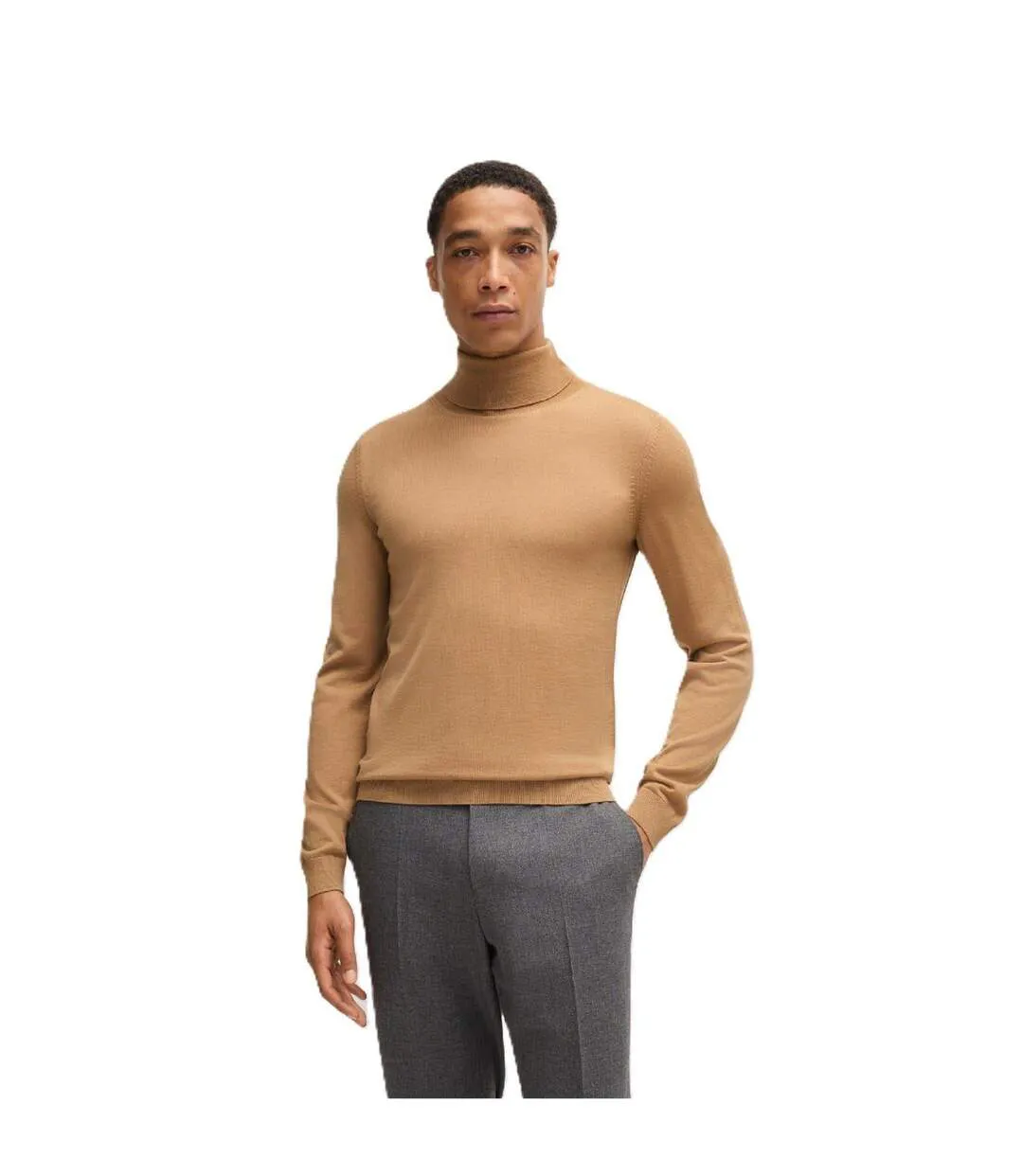 Pull Musso-p Homme Beige Boss-1
