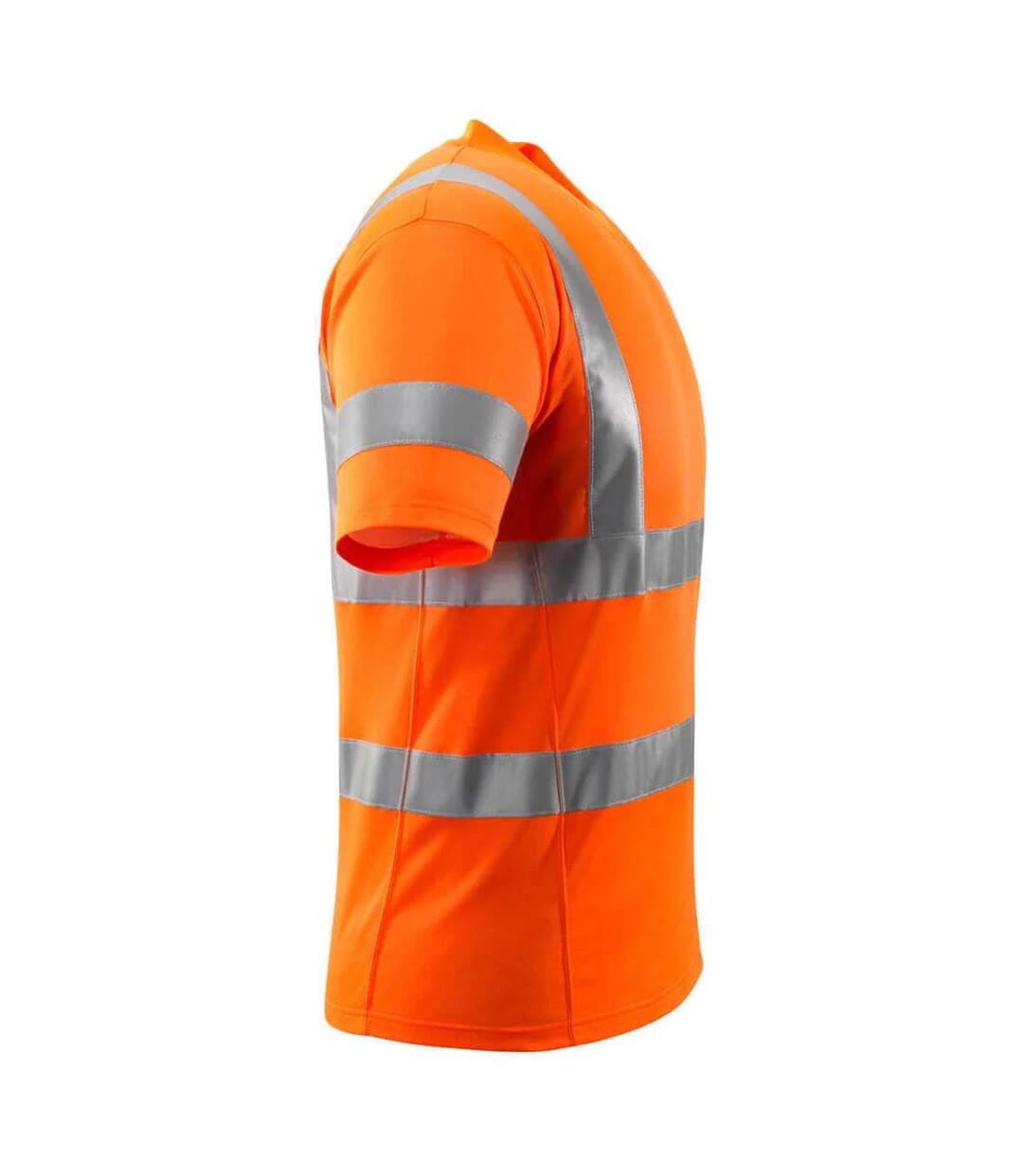 T-shirt Safe Classic Homme Orange Fluo Mascot-3
