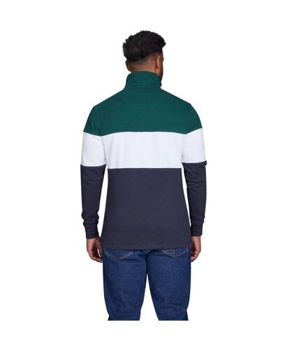 Hommes cut & sew quarter zip pullover marine Raging Bull