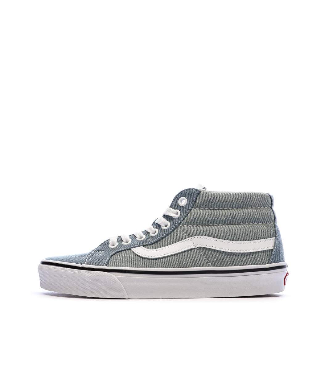 Baskets bleu jean vans mixte vans sk8-mid reissue-1