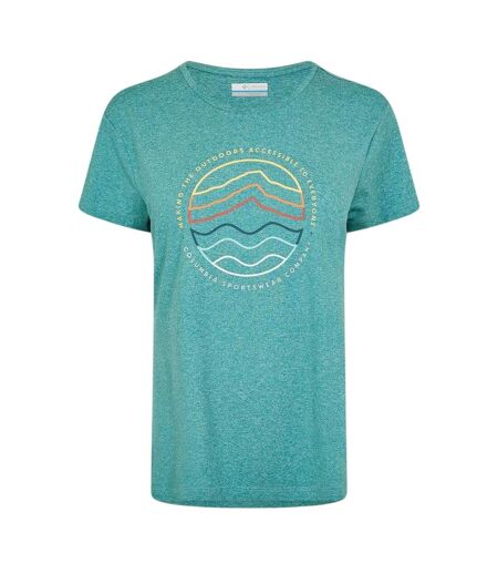 T-shirt Motif/style Imprimé Graphique Sloan Ridge Femme Bleu Sarcelle Columbia