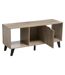 Meuble TV 3 compartiments Mix'n Modul - Marron et Noir-4