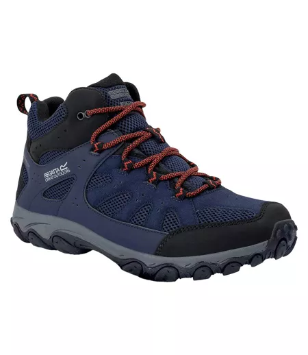 Chaussures De Marche Edgepoint Homme Bleu Marine Terre Cuite Regatta