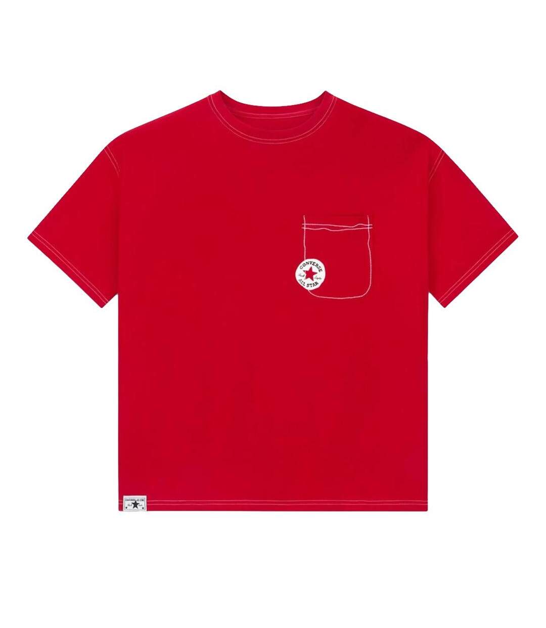 T-Shirt rouge homme converse sketch-1