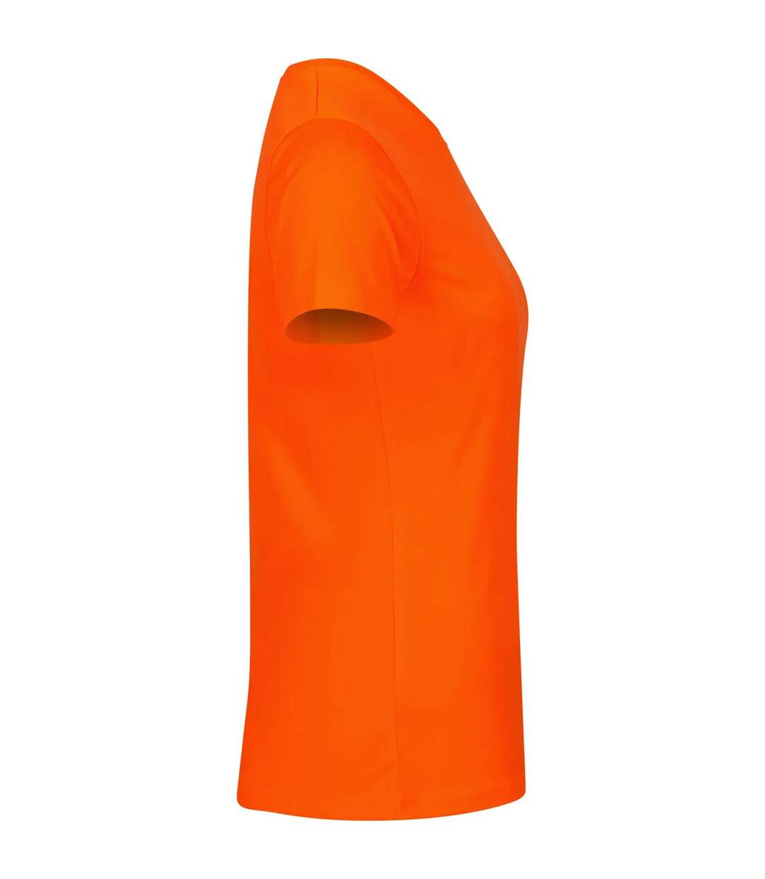 T-shirt Basic Active Femme Orange Fluo Clique-4