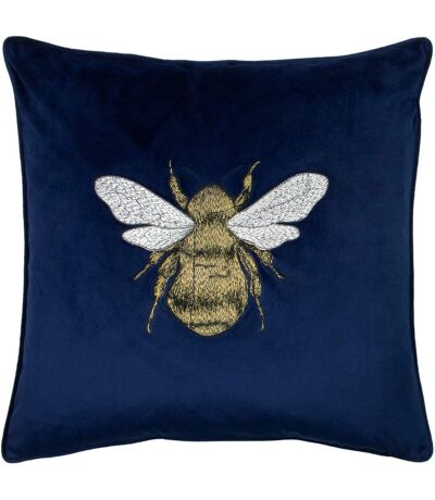 Hortus bee cushion cover 50cm x 50cm navy Paoletti