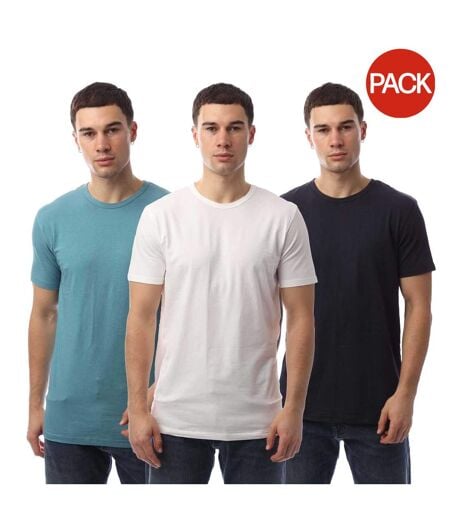 T-shirts Basic Homme Bleu Blanc Noir Lyle & Scott