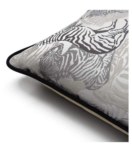 Damara zebra cushion cover 43cm x 43cm dusk grey Prestigious Textiles