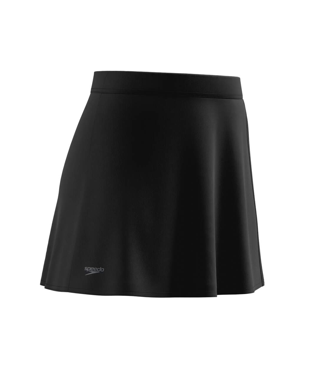 Womens/ladies Logo Swim Skirt Black Speedo-3