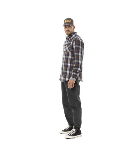 Chemise homme manches longues en flanelle à carreaux logo dos Tyler Vondutch