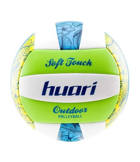Ballon De Volley-ball Palmis Taille 5 Blanc Turquoise Clair Jaune Vif Jaune Huari
