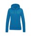 Sweat À Capuche College Femme Bleu Saphir Awdis-1