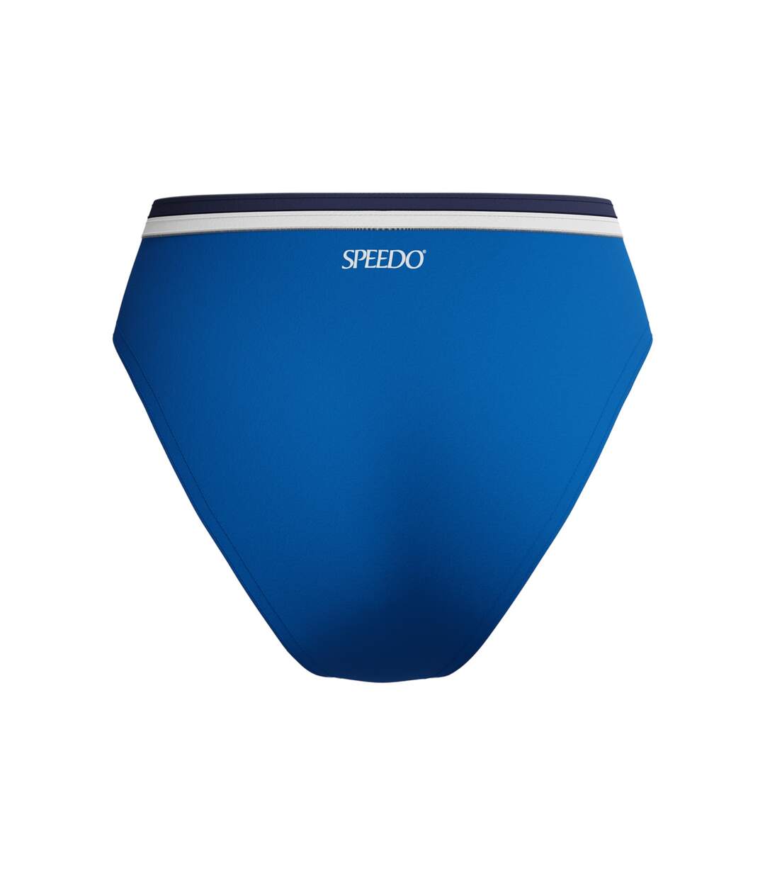 Womens/ladies Logo High Waist Bikini Bottoms Blue Speedo-2