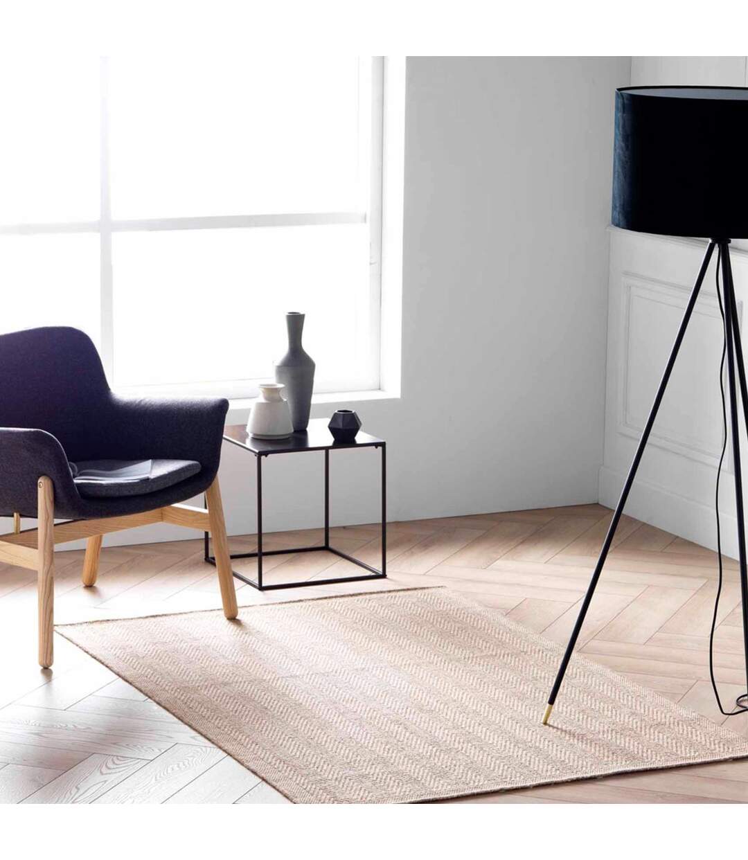 Tapis Déco Tissé Ilem 120x170cm Naturel-4