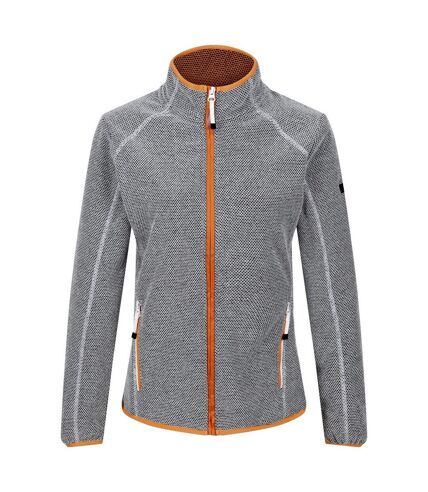 Regatta Womens/Ladies Kinwood Full Zip Fleece Jacket (White/Apricot Crush) - UTRG9020
