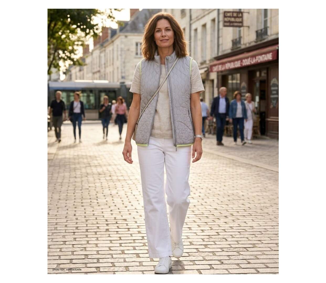 AXXANO AH1170G - Gilet sans manches gris et anis en polyester pour une isolation légère-5
