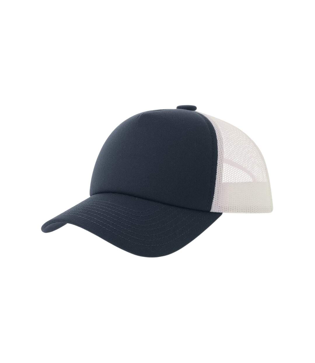 Casquette Trucker Motif/style 5 Panneaux Record-s Adulte Bleu Marine Atlantis Headwear-1