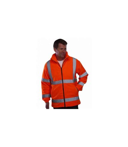 Gilet veste polaire de sécurité haute visibilité ORANGE fluo - HVK08