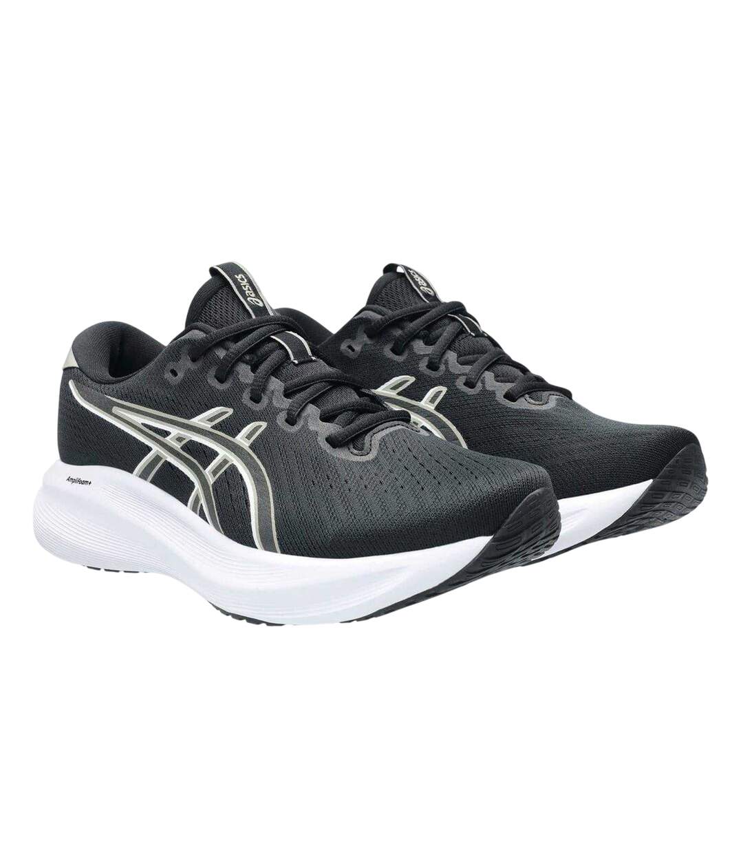 Womens/ladies Gel Excite Shoes Black White Asics-3