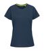 Womens/ladies raglan mesh t-shirt navy Stedman-1