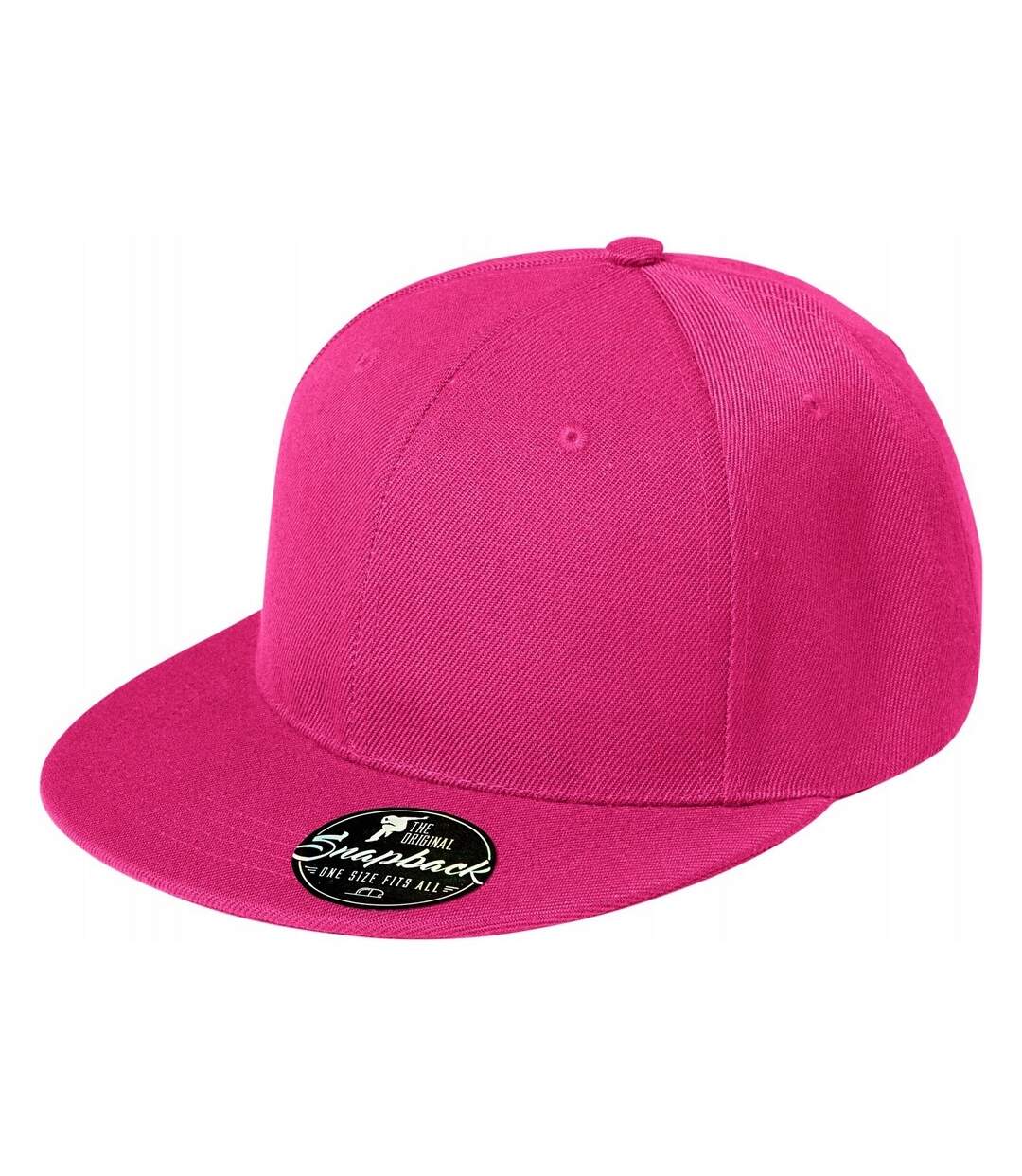 Casquette Ajustable Motif/style 6 Panneaux Rap Rose Malfini-3
