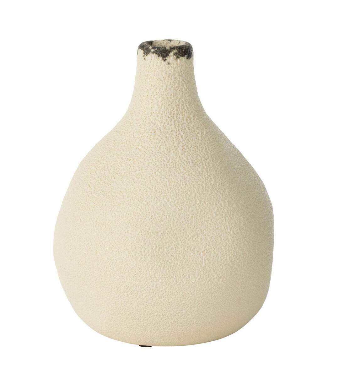 Vase Poire en Grès Bay 20cm Blanc-1