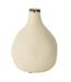 Vase Poire en Grès Bay 20cm Blanc-1