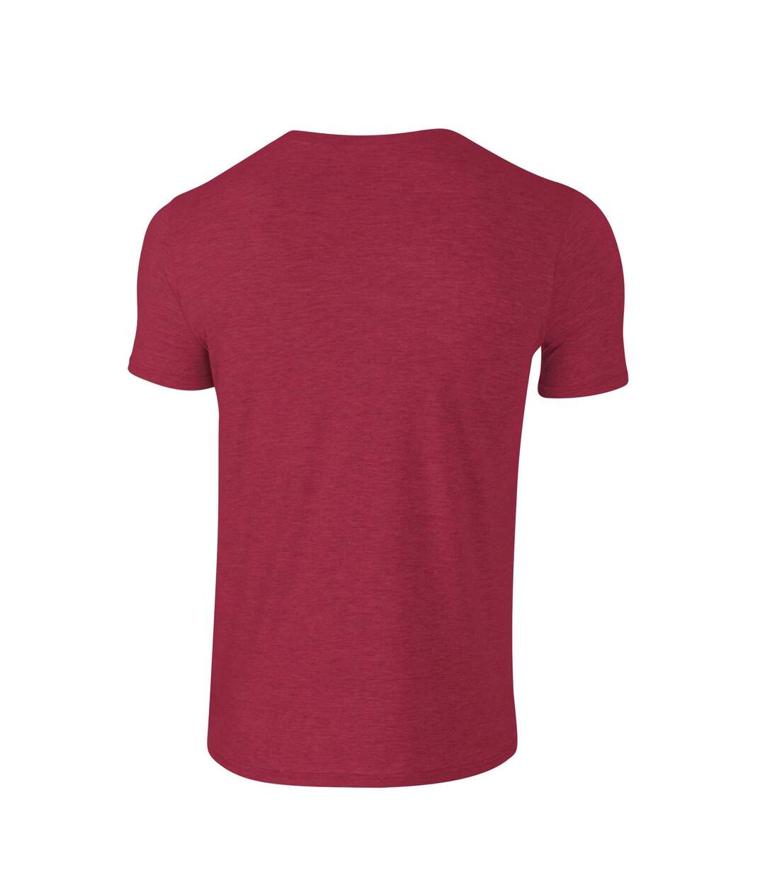 T-shirt softstyle adulte rouge foncé chiné Gildan