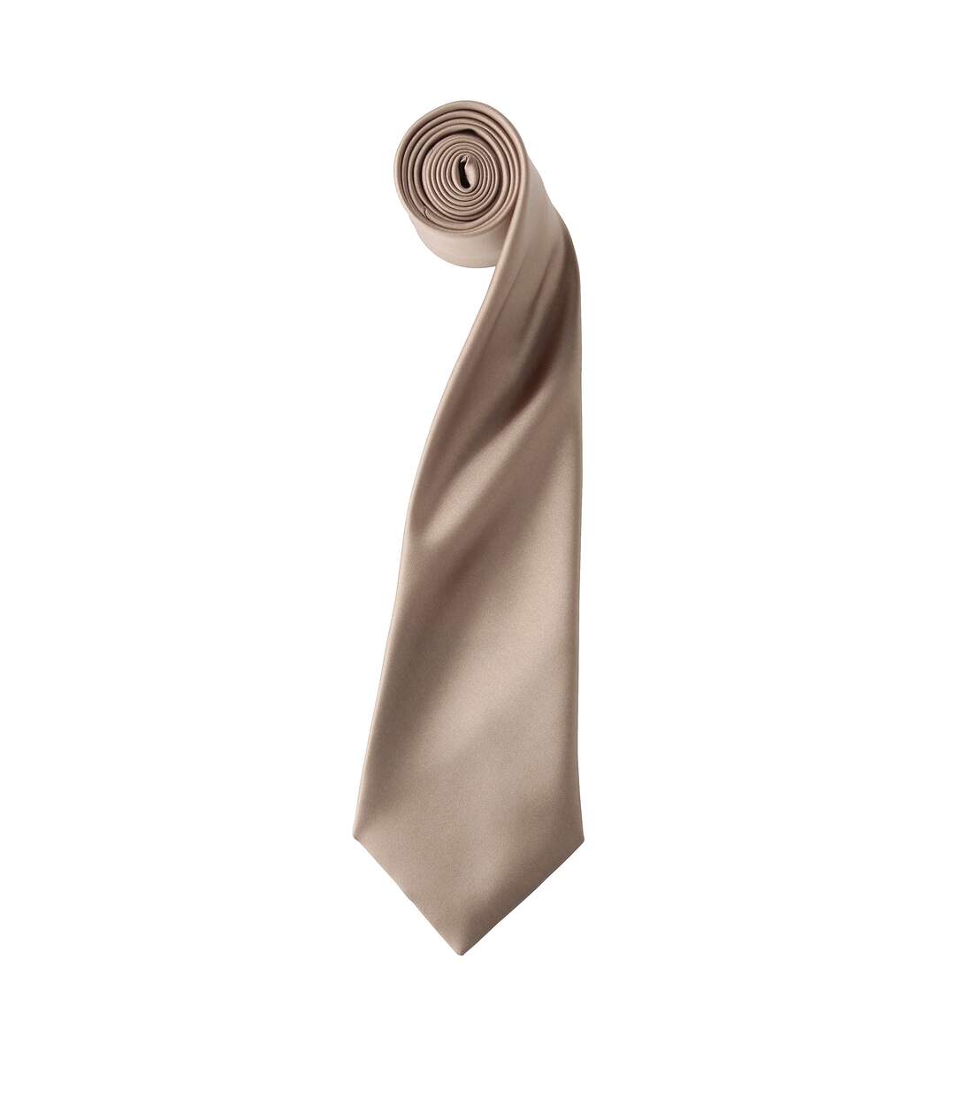 Premier Mens Plain Satin Tie (Narrow Blade) (Strawberry Red) (One Size)