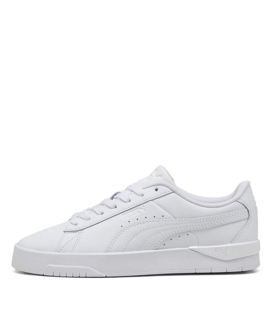 Womens/ladies Jada Platform Trainers Triple White Puma-2