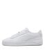 Womens/ladies Jada Platform Trainers Triple White Puma-2
