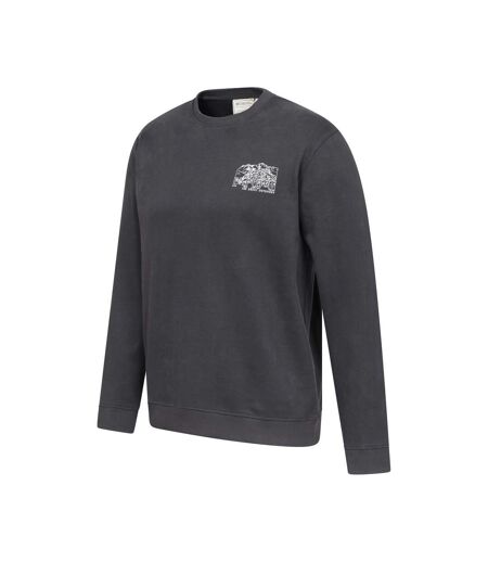 Sweat-shirt Léger En Mélange De Coton Avec Imprimé Graphique Pour Homme Gris Mountain Warehouse