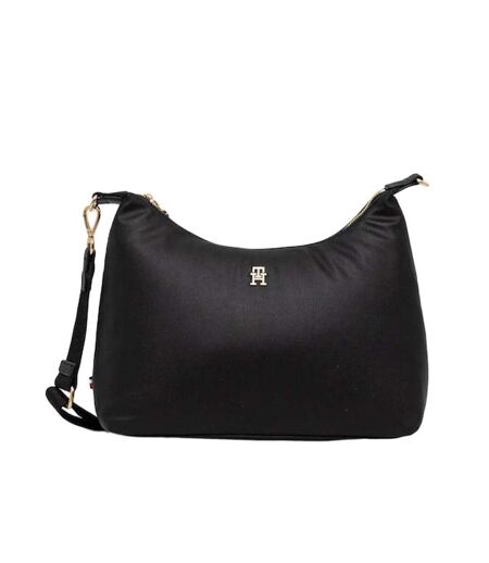 Sac à main noir femme tommy hilfiger popette soft shoulde