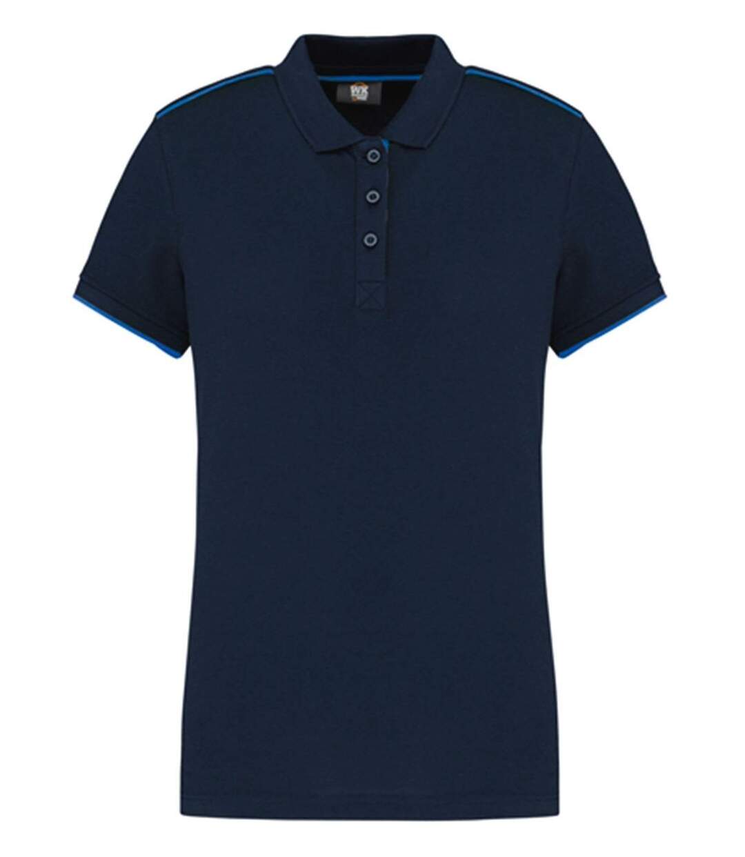 Polo professionnel DayToDay pour femme - WK271 - bleu marine et bleu roi-1