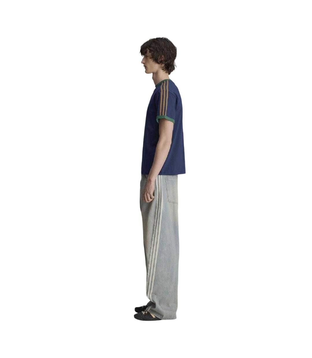 T-shirt Brain Dead Homme Bleu Marine Adidas-4