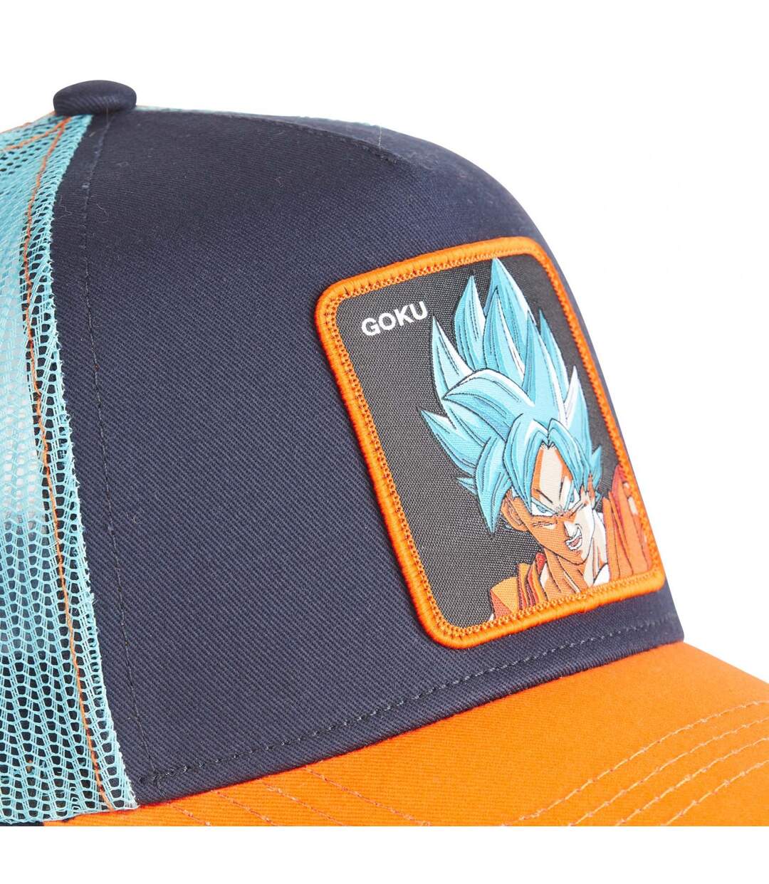 Casquette trucker avec filet Dragon Ball Super Black Goku Capslab-3