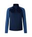 Womens/ladies Elite Quarter Zip Base Layer Top Navy True Navy Marl Canterbury-2