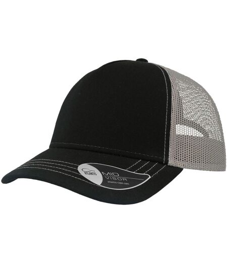 Casquette trucker rapper noir / gris Atlantis