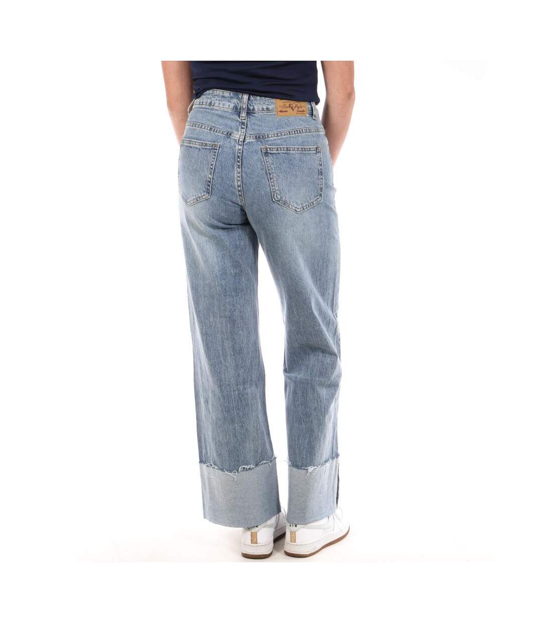 Jean droit bleu clair femme monday premium 692-2