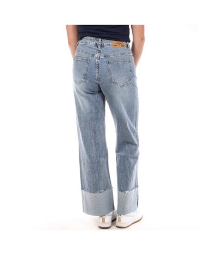 Jean droit bleu clair femme monday premium 692