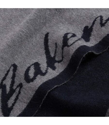 Lettering Knitted Reversible Scarf One Size Grey Ted Baker